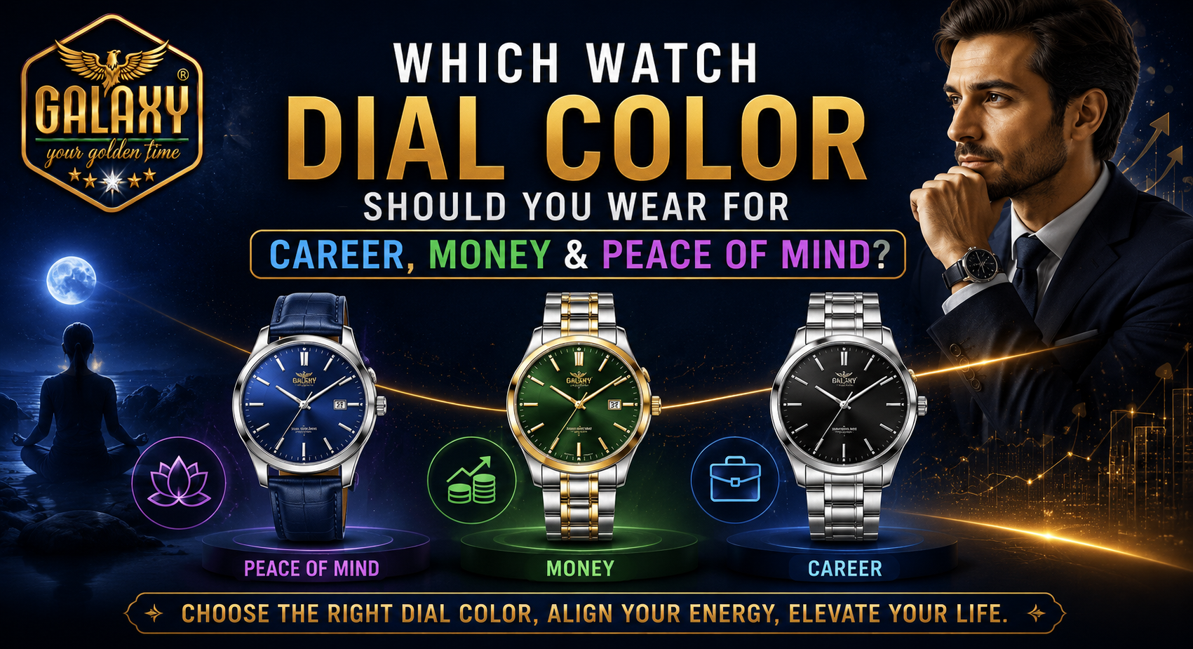Which Watch Dial Color Should You Wear for Career, Money & Peace of Mind?