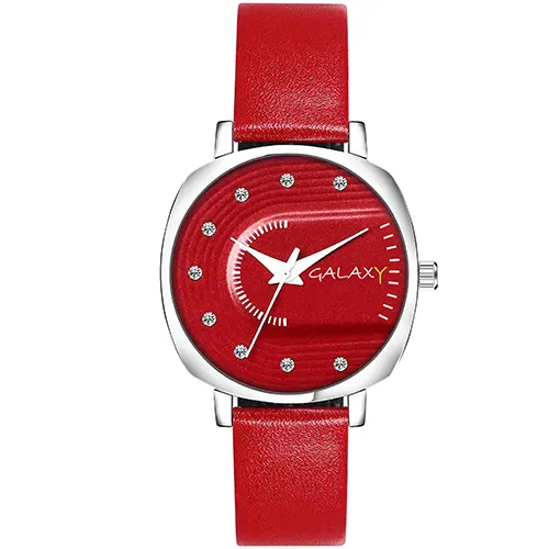 Red Dial Square Watch