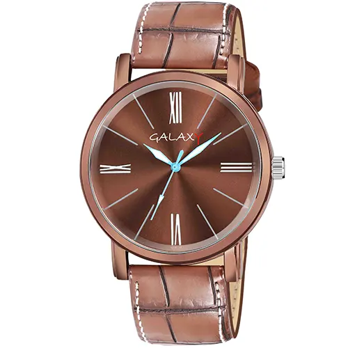 Brown Leather Strap Watch
