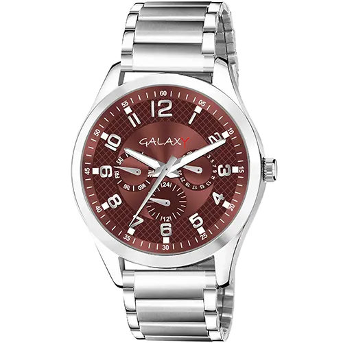 Classic Men's Analog Watch Mat Silver