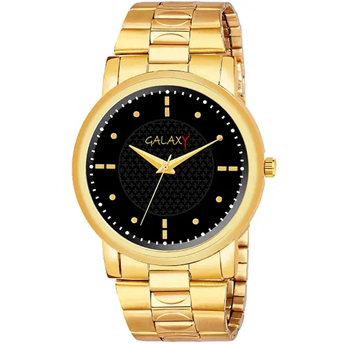 Galaxy Gold-Tone Men's Analog Watch