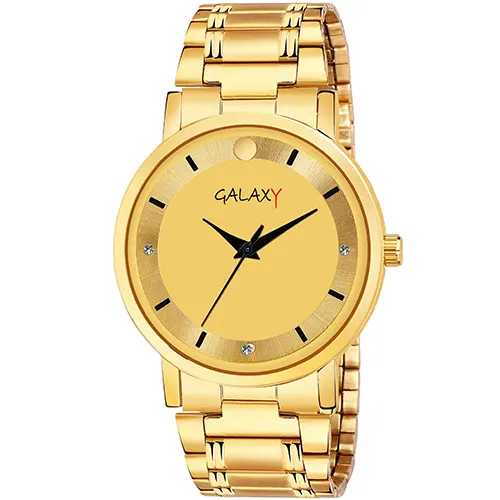 Galaxy Gold-Toned Watch with Gold Dial