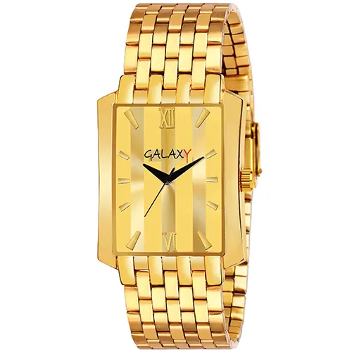 Gold Rectangular Watch