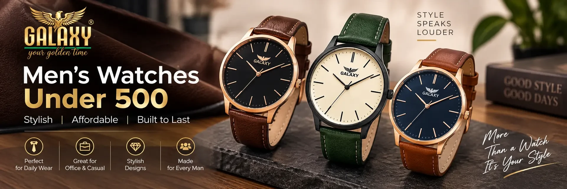 Men's Watches Under 500 – Stylish, Affordable & Built to Last | Galaxy Watch