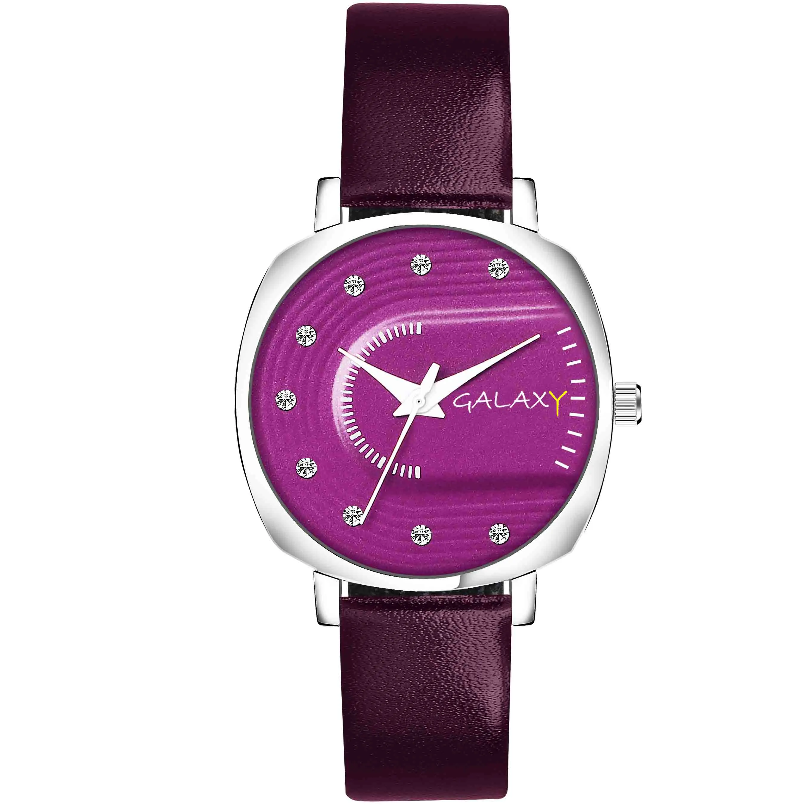 Purple Dial Square Watch