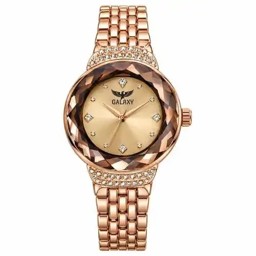 Galaxy Pristine Rose Gold Ethnic Essentials Watch